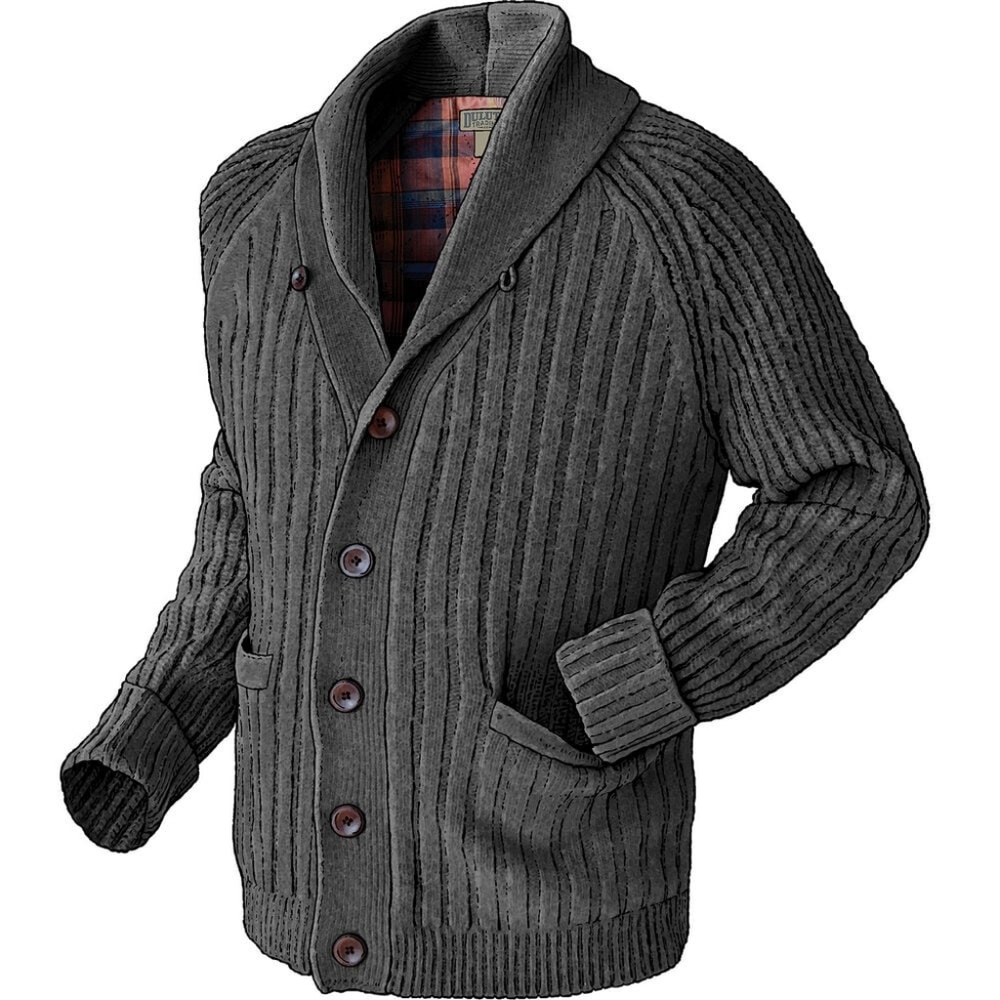 Gray Duluth Trading 2XL woolpaca shawl collar cardigan
